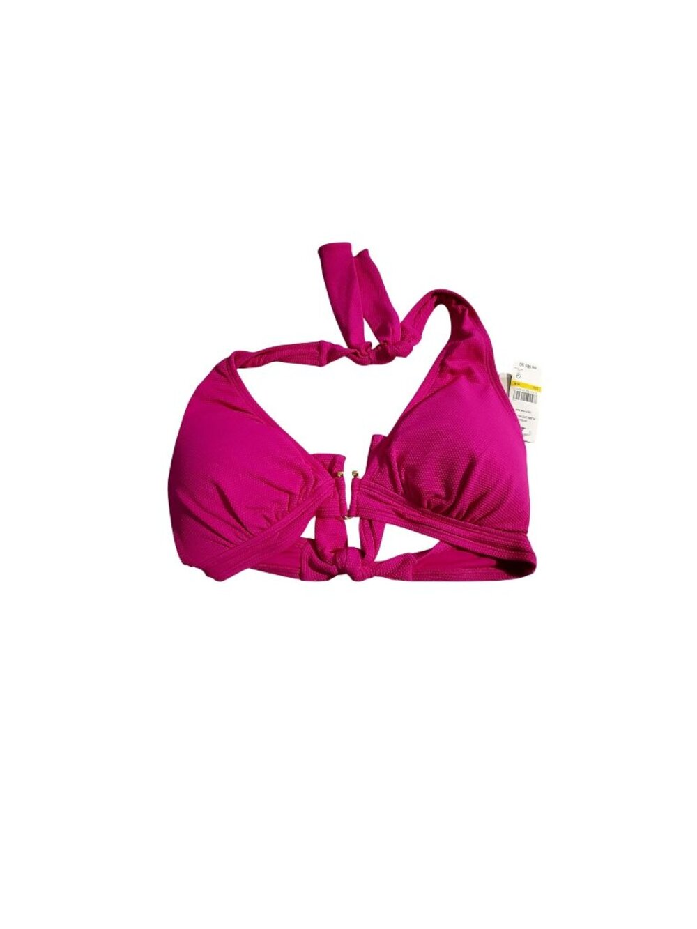 Tommy Bahama Womens Pink Textured Bikini Top Sun Shelter UV Protection Size M
